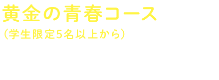 はっちゃけコースゆったり3時間飲み放題付き